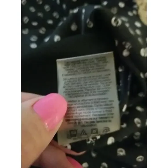 Rebel Wilson X Angels Polka Dot Black White Sleeveless Blouse Top 2X Retail $89 - Picture 11 of 12